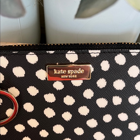 Kate Spade Laurel Way printed musical dot card holder - Picture 2 of 7